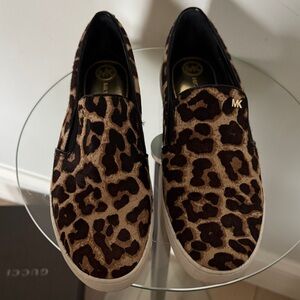 Michael Kors Animal Print Slip-On Shoes